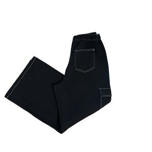 Sweet Envy Cargo Utility Pants baggy Skater Wide Leg Black Women’s XL